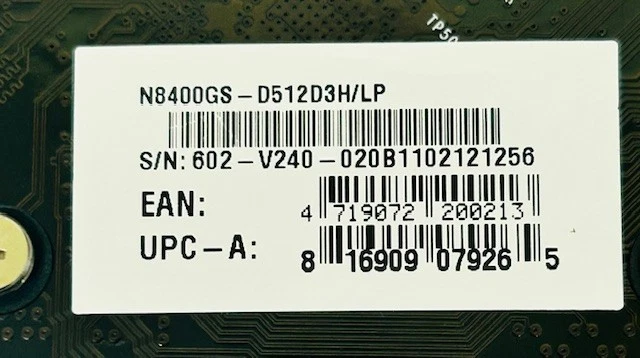 512MB MSI Nvidia GeForce N8400GS-D512D3H/LP HDMI DVI VGA PCI-e Graphics Card - Image 2 of 4