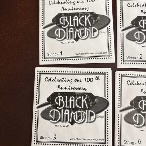 Black Diamond Fiddle Violin Strings N719 Silver Plated Wound Set - Picture 2 of 6