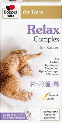 Doppelherz Relax Complex für Katzen - Mit Alpha-Casozepin und L-Tryptophan - 