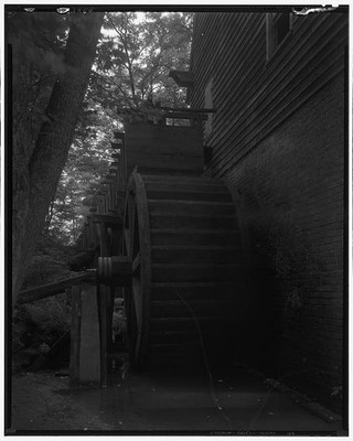 Photo:Dublin Mill King William County Virginia 1935 Water Wheel Mill