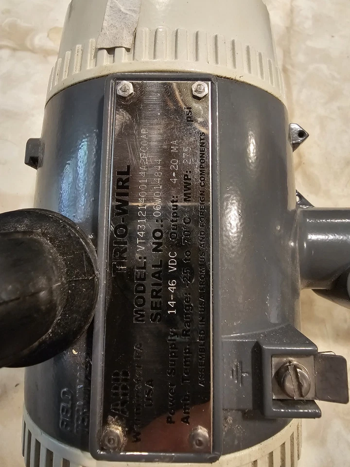 1 1/2  150# FLANGE ABB TRIO-WHIRL FLOWMETER 14 TO 46 VOLT 4-20 MA OUT - Image 3 of 4