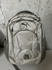 PUMA Backpack Challenger 2 Tan Pockets Reflective Compression Straps School Bag