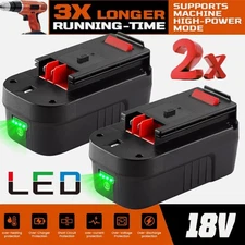 2-Pack 18V Battery for Black and Decker HPB18 18 Volt 8.0Ah HPB18-OPE 244760-00
