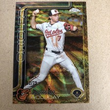 2025 Topps Gilded Collection Jackson Holliday, Orioles Gold Wave /75 🔥🔥🔥