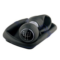 Schaltmanschette Naht Blau Schaltknauf Perfor. FüR VW Golf 4 IV Bora Rahmen 23Mm