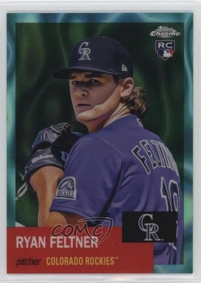 2022 Chrome Platinum Anniversary Aqua Lava Refractor Ryan Feltner Rookie RC 0ly5