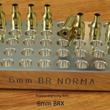 6 mm BRX - Precision Loading Block - 1" Billet Aluminum (25) (50) (100)