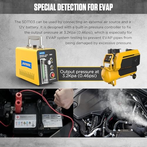 Smoke Machine Automotive Leak Detector,Evap Vacuum Smoke Diagnostic - Picture 5 of 7