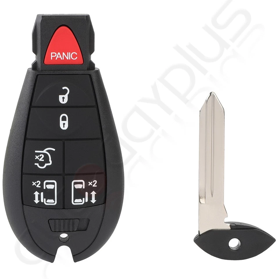 2 Llavero de coche remoto para Chrysler Town and Country 2008 2009 2010-2016 6 botones Foto 2 de 4