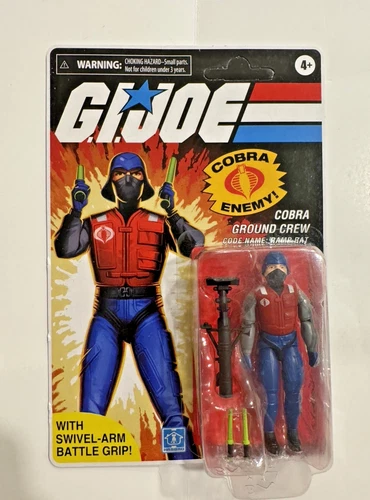 Hasbro G.I.Joe Figure Cobra Ground Crew Ramp Rat Retro O-Ring Skystriker Haslab