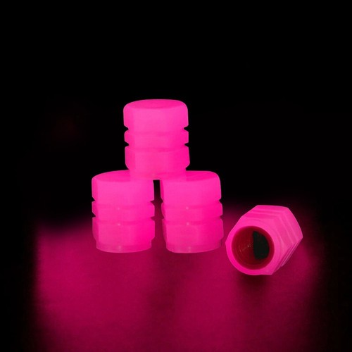 Protect Tire Valve Tip Car Tire Valve Cap Fluorescent Tool Dustproof 4pcs New - Picture 3 of 12