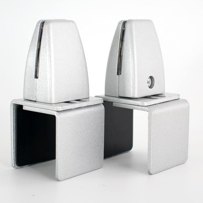 Aluminum Vertical Clamp Partition Board Acrylic Desk Divider Support Clamp fo...