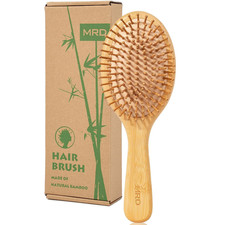 Hair Brush, Natural Bamboo Paddle Detangling Hairbrush, Massage Scalp Thick/Thin