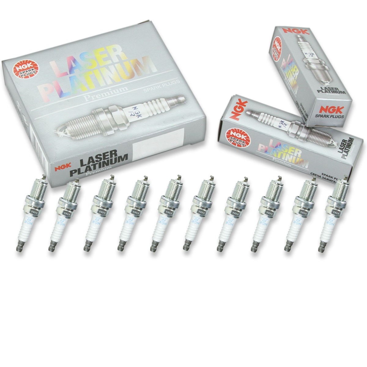 10 pc NGK 5555 PFR6G-11 Laser Platinum Spark Plugs for RC8PYP4 RC11PYPB4 wc