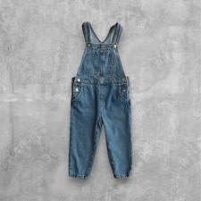 Zara Toddler Boys/Girls Classic Bib Overalls Blue Denim Size 3-4 Years