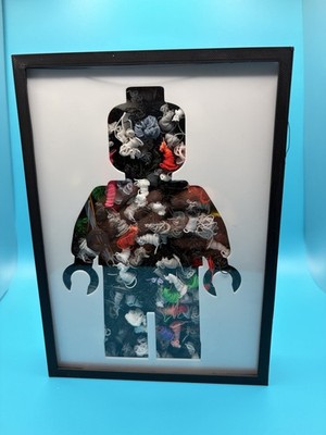 3D gedruckter Lego Mann Schild Bilderrahmen