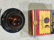 Vintage Do-ray 1240 Amber Glass Lamp Marker Light . Clearance