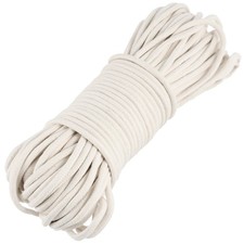 1/4 Inch 328 Feet White Natural Cotton Rope All Purpose Braided Cord