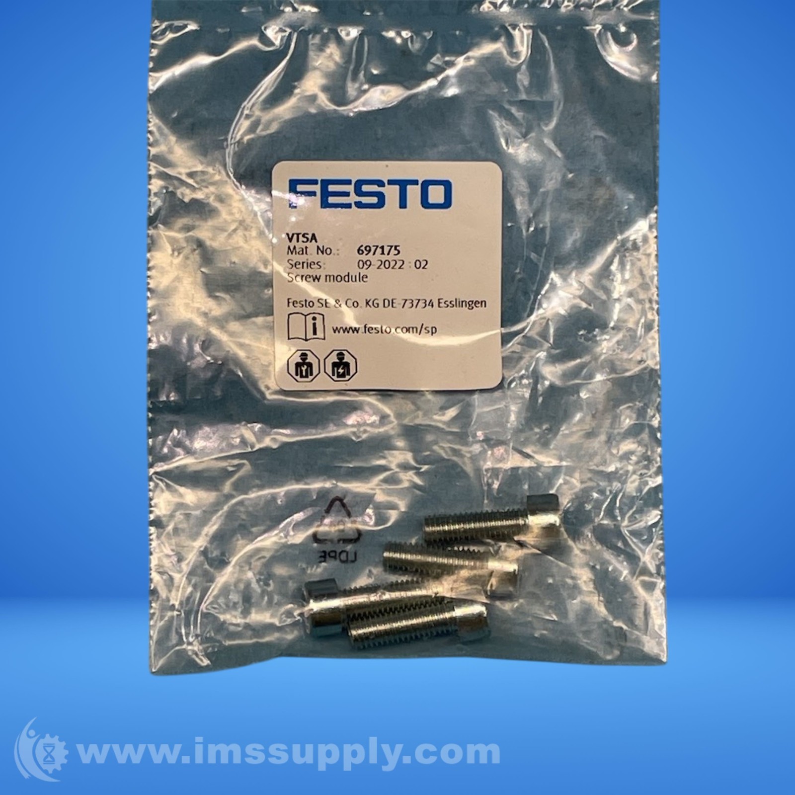 Festo 697175 Pack of 4 VTSA Screw Modules FNFP