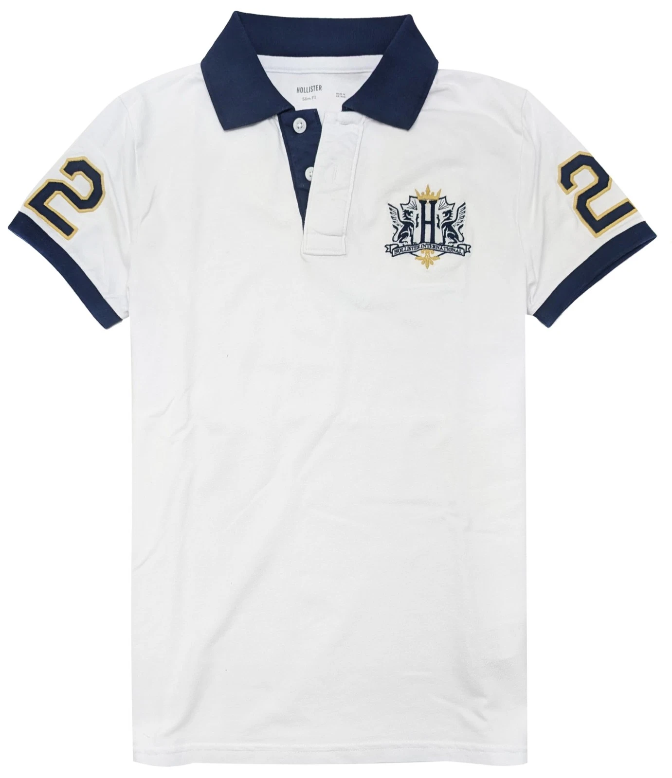 Hollister Men's Advanced Flex Pique Polo Shirt (Slim Fit) HOM-3s