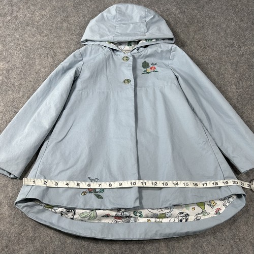 Disney Princess Animator Soft Shell Hooded Jacket Pockets Light Blue Size 5/6 - Picture 7 of 20