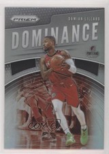 2019-20 Panini Prizm Dominance Silver Prizm Damian Lillard #6 4l3