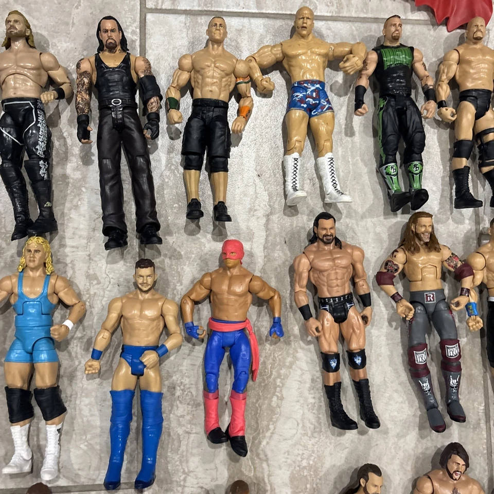 Lote 60 bonecos de ação Wwe - Imagem 4 de 4