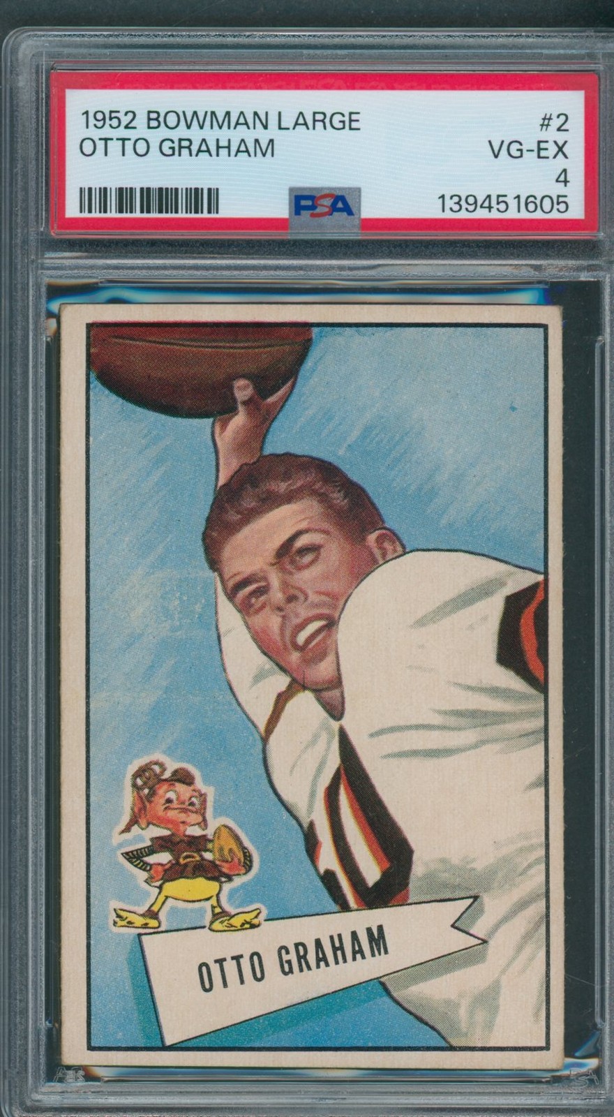 1952 Bowman Large #2 Otto Graham PSA VG-EX 4 *1605
