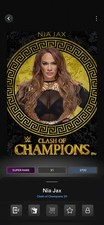 NIA JAX 2020 WWE TOPPS SLAM CLASH OF CHAMPIONS 20 SUPER RARE DIGITAL CARD!!!!!!!