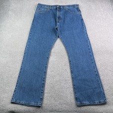 Levis Jeans Mens 36x30 Blue 517 Bootcut Western Medium Wash Cotton Denim