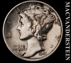 1941-S Silver Mercury Dime - Scarce  Better Date  No Reserve  #L3705
