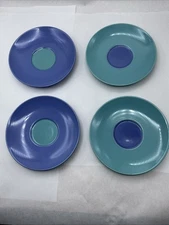 Vintage Lindt-Stymeist Colorways Saucer 6” Japan~set Of 4