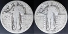 TWO (2) 1929-P Standing Liberty Quarters 90% Silver G (#7948)