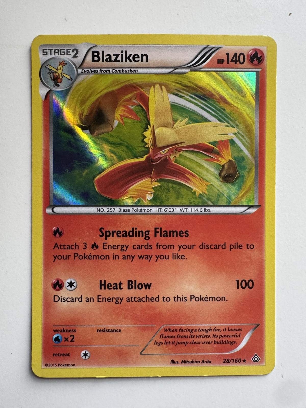 Blaziken - 28/160 - Pokemon XY - Primal Clash - Holo - NM