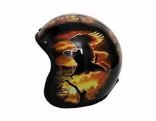 CRG Sports Custom Motorcycle Helmets Open-Face Fiberglass Scooter Helmet 