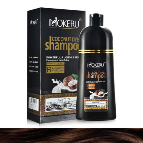 500ml Natural Herbal Permanent Hair Dye Shampoo Instant Fast Hair Color Shampoo - Picture 43 of 64