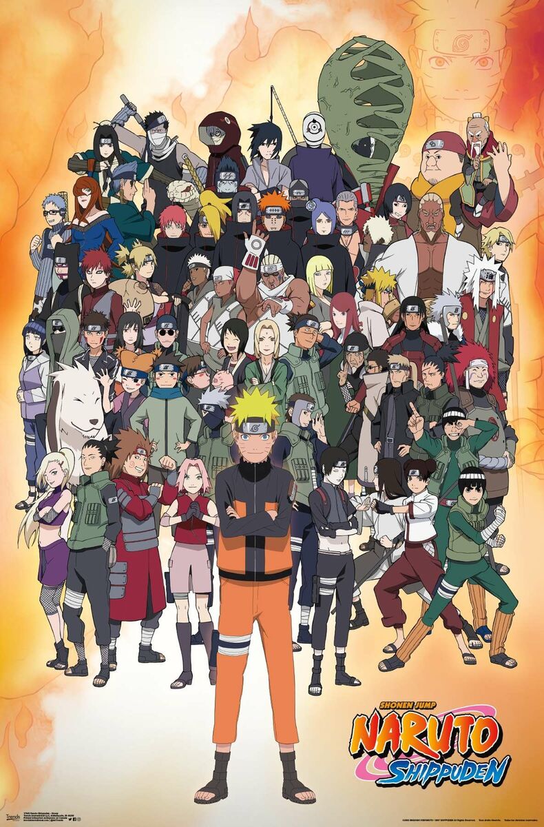 Naruto Shippuden Group Character Poster 2 Piece Set