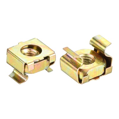 Square Nuts 200-Pack M4 Zinc Plated For DIY Projects Repairs