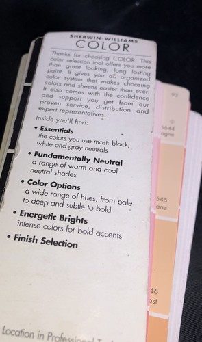 Sherwin-Williams Color 2001 Color Sample Fan Deck 657-2846 - CS 9/03 - Picture 4 of 7