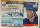 Autographed Denton Cole 1991 Score Winnipeg Jets hockey card (#240) — photo 2