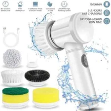 Electric Cleaning Brush for Kitchen and Bathroom Power Scrubber For Bathtub New