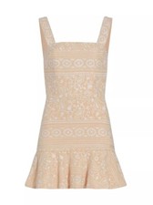 Alice Olivia Kaidra Drop-waist mini dress