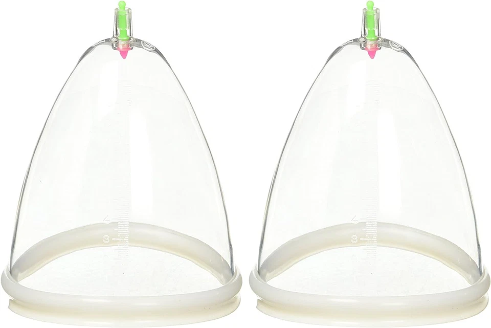 Juego de ventosas de masaje y aumento de senos Kangzhu de 2 tazas - grande Foto 2 de 3