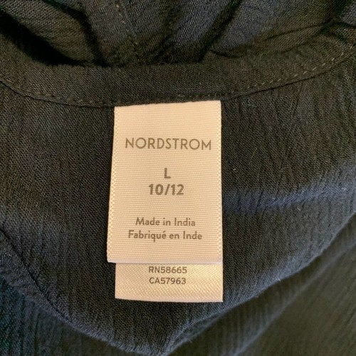 Nordstrom Kids' Sleeveless Tank Style Swim Cover Up In Black Size L NWT - Picture 9 of 12