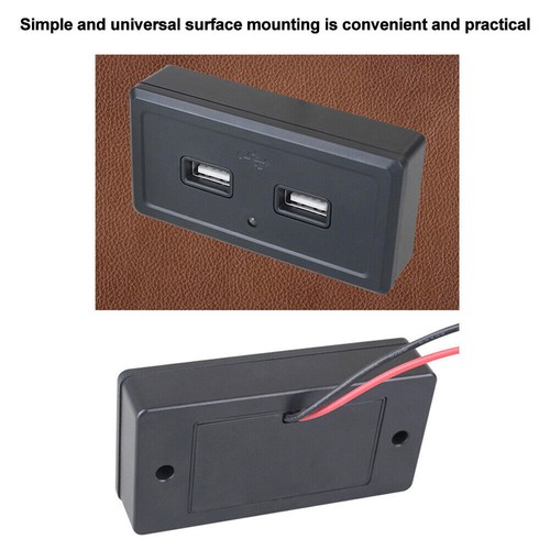 3.1A Car Dual USB Port Fast Charger Socket Power Outlet Panel Motorcycle RV 12V - Zdjęcie 11 z 14