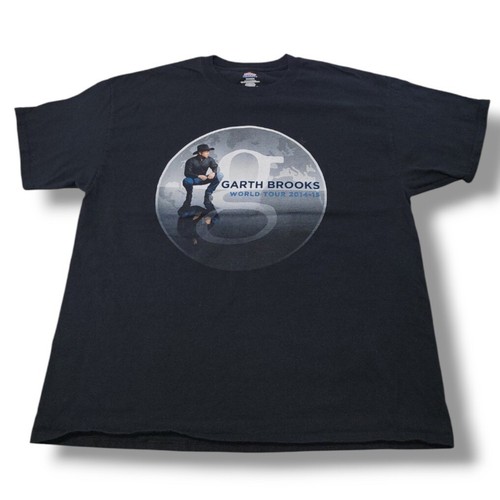 2014-15 Garth Brooks World Tour Shirt Size XL By Hanes Country Music Graphic Tee