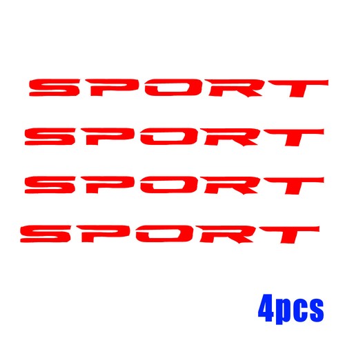 4x SPORT Style Car Racing Stickers Wheel Rim Emblem Graphic Decal Accessories - Foto 11 di 12
