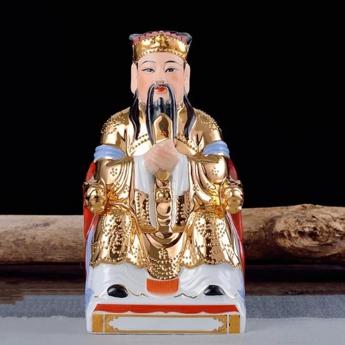 Traditionelle Keramik Küche Gott Ornament Feng Shui Charakter Statue - Bild 7 von 24