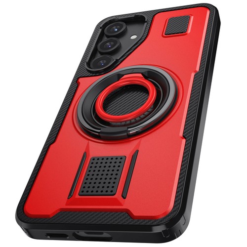 For Samsung Galaxy S25+/S25 Ultra Rugged Hybrid Case Ring Kickstand Holder Cover - Foto 13 di 34