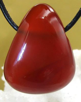 SARDER  Trommelstein Freeform gebohrt  EDELSTEIN-ANHÄNGER   Nr.18